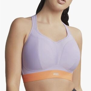 Panache Lilac and Orange Sports Bra EUC